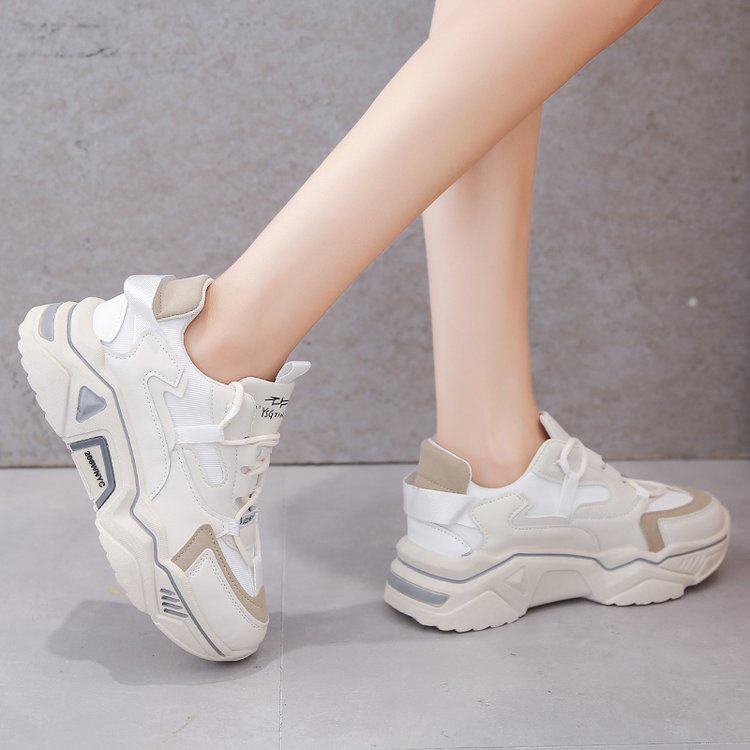 Giày thể thao đế cao tăng chiều cao thông thường, giày nữ giày sneaker nữ AA6359