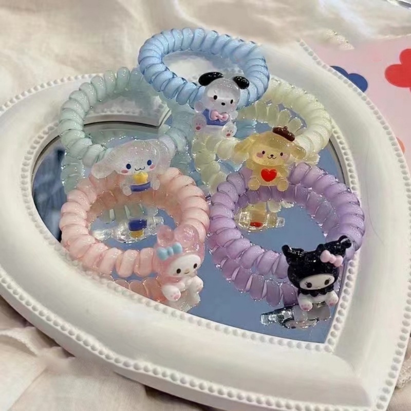 Dây Cột Tóc Hình Hoạt Hình Sanrio Dễ Thương Phong Cách Nhật Hàn Cho Nữ