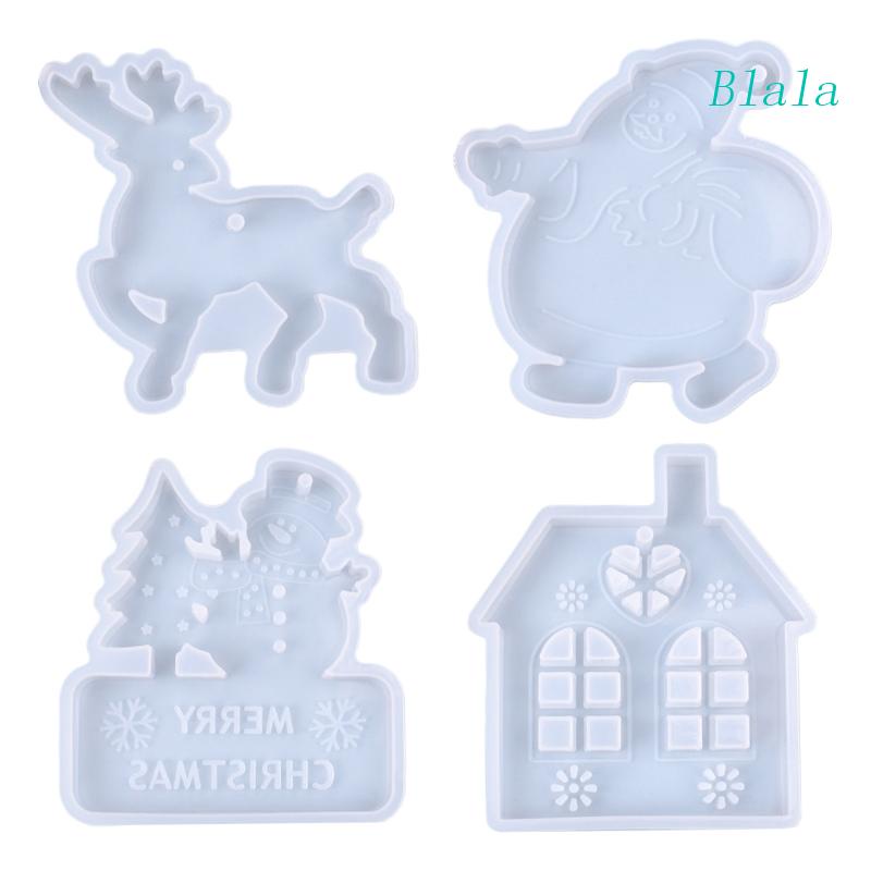 Khuôn Silicone Làm Mặt Dây Chuyền Trang Trí Giáng Sinh