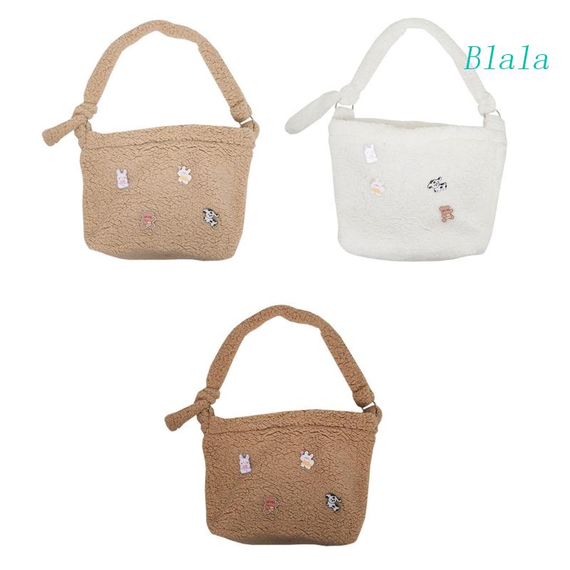 Túi Xách Đeo Vai Cỡ Lớn Bằng Vải Bông Họa Tiết Hoạt Hình Cổ Điển Cho Nữ