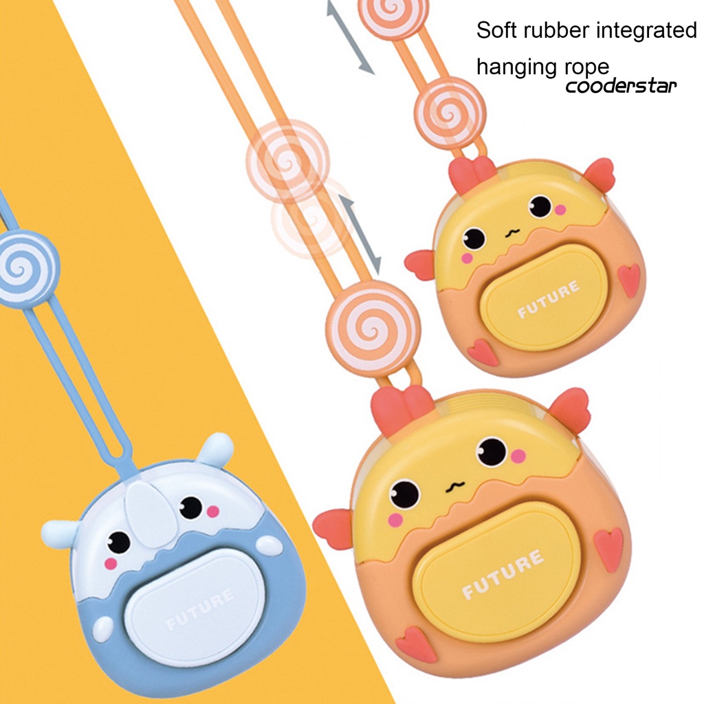 Quạt Làm Mát Mini 500mAh 3 Tốc Độ Hình Quả Trứng Hoạt Hình Không Cánh Có Thể Sạc Lại Cho Trẻ Em