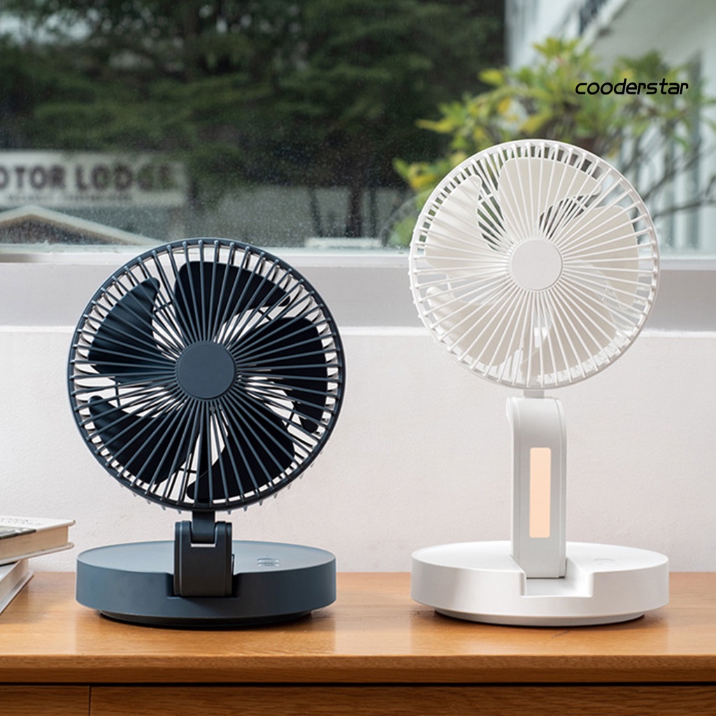 Quạt Làm Mát Để Bàn 4000mAh 3 Tốc Độ Gấp Gọn Tiếng Ồn Thấp Tiện Dụng
