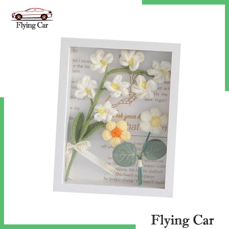 [Lzdjfmy2] Khung Ảnh Hoa Móc Bằng Sợi Móc Để Trang Trí Phòng Ăn Tiệc