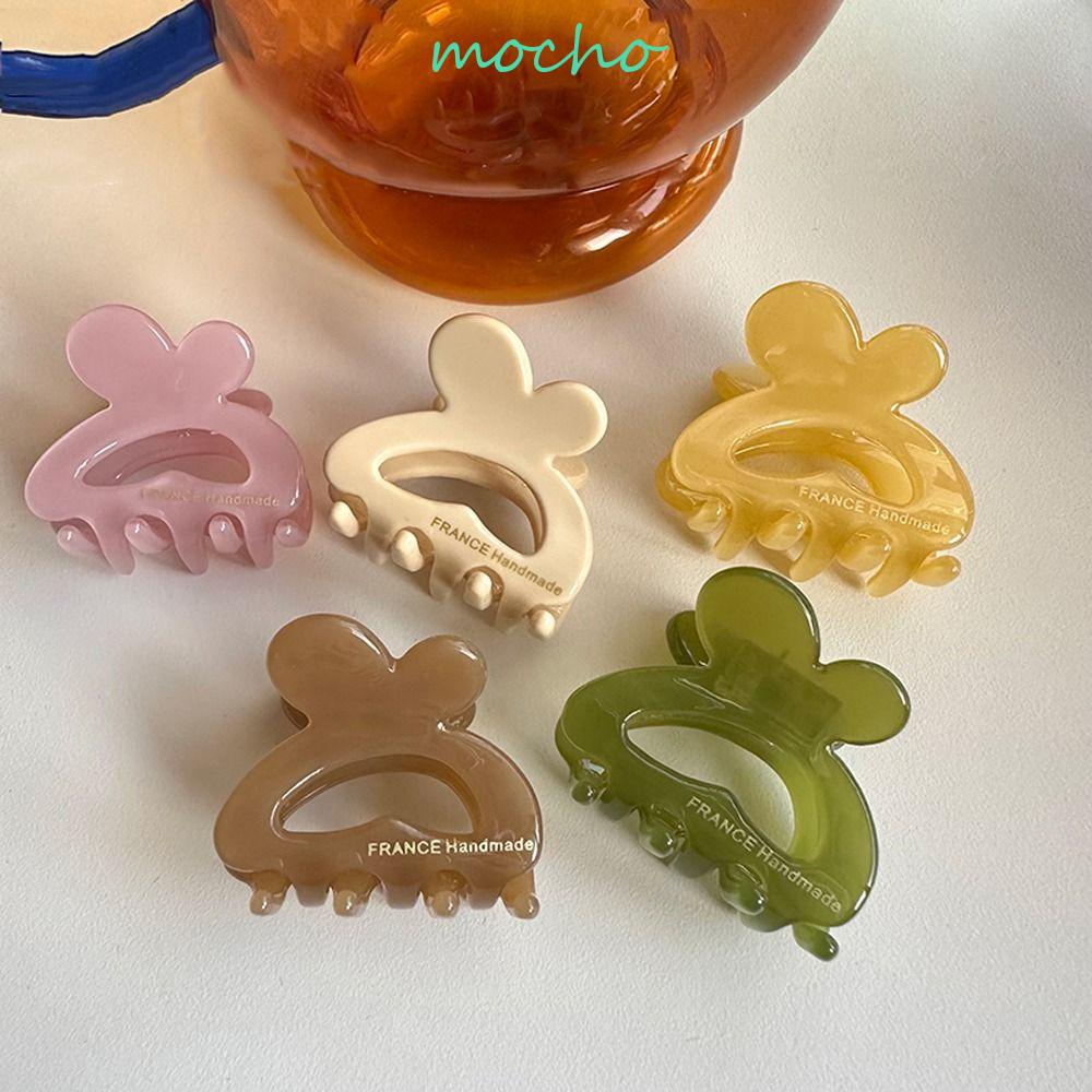 Kẹp Tóc Hình Tai Thỏ Họa Tiết Da Báo / Chữ Cái Thời Trang Cho Nữ