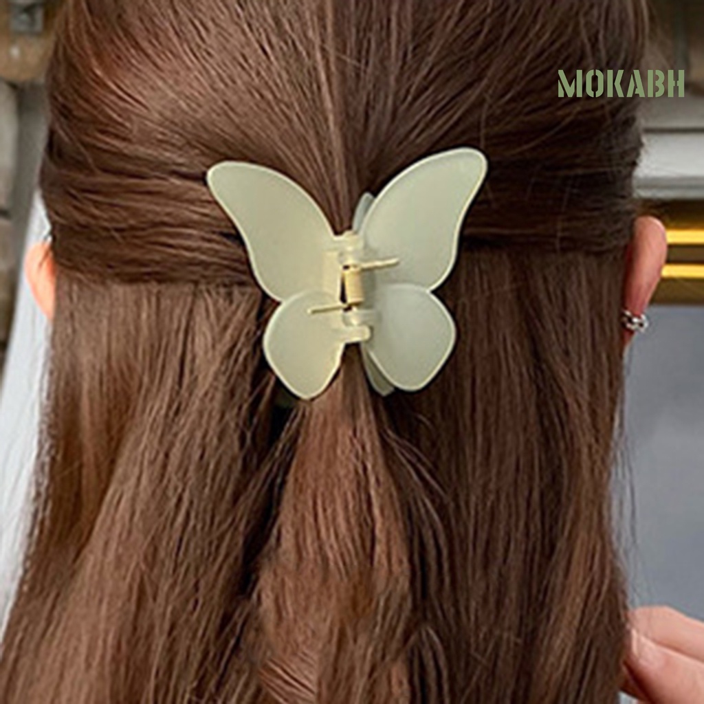 Kẹp Tóc Bằng Chất Liệu PC Chống Trượt Hình Con Bướm Dành Cho Nữ