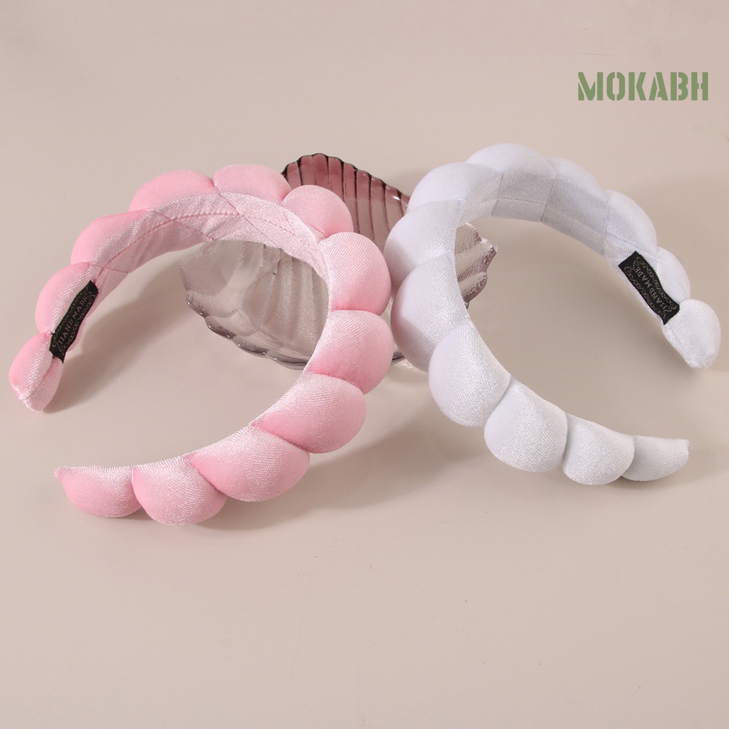 Băng Đô Cài Tóc Bằng Xốp Chống Trượt Màu Sắc Đơn Giản Phong Cách Hàn Quốc