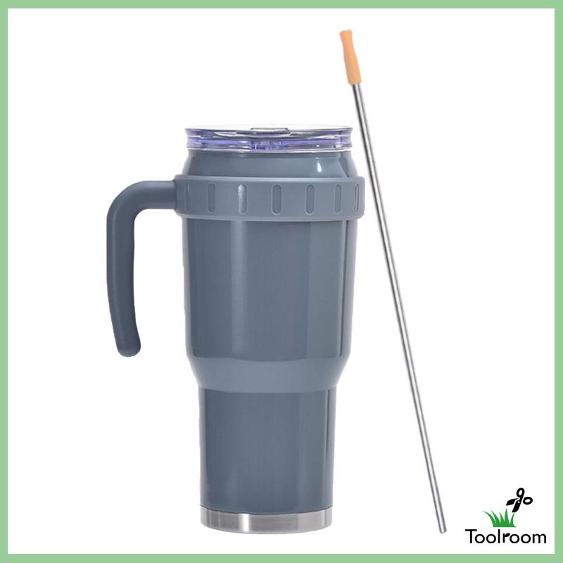 Cốc Uống Nước 40oz Có Tay Cầm Chống Rò Rỉ Phù Hợp Cho Xe Hơi