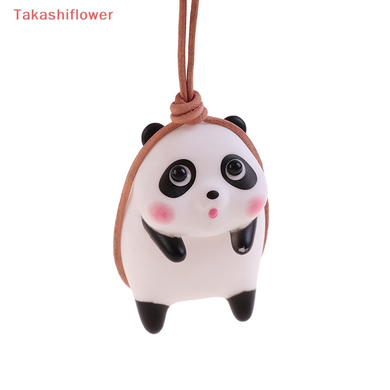 (Takashiflower) Dây Treo Trang Trí Nội Thất Xe Hơi Hình Hổ / Gấu Trúc Đeo Kính