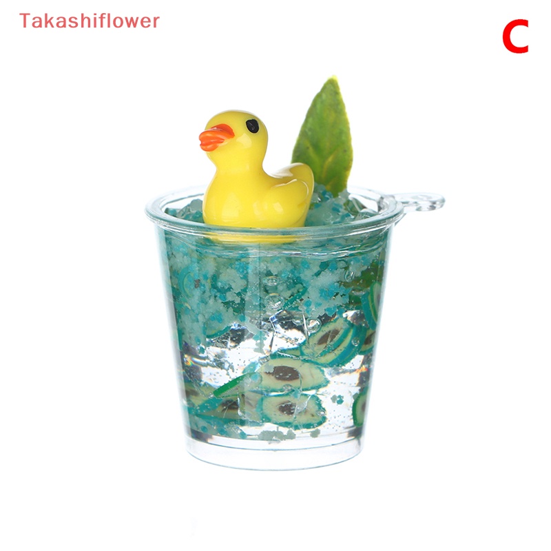 1 Đồ trang trí Ly Nước Đá Mini Màu Dạ Quang Dùng Trang Trí Tiểu Cảnh