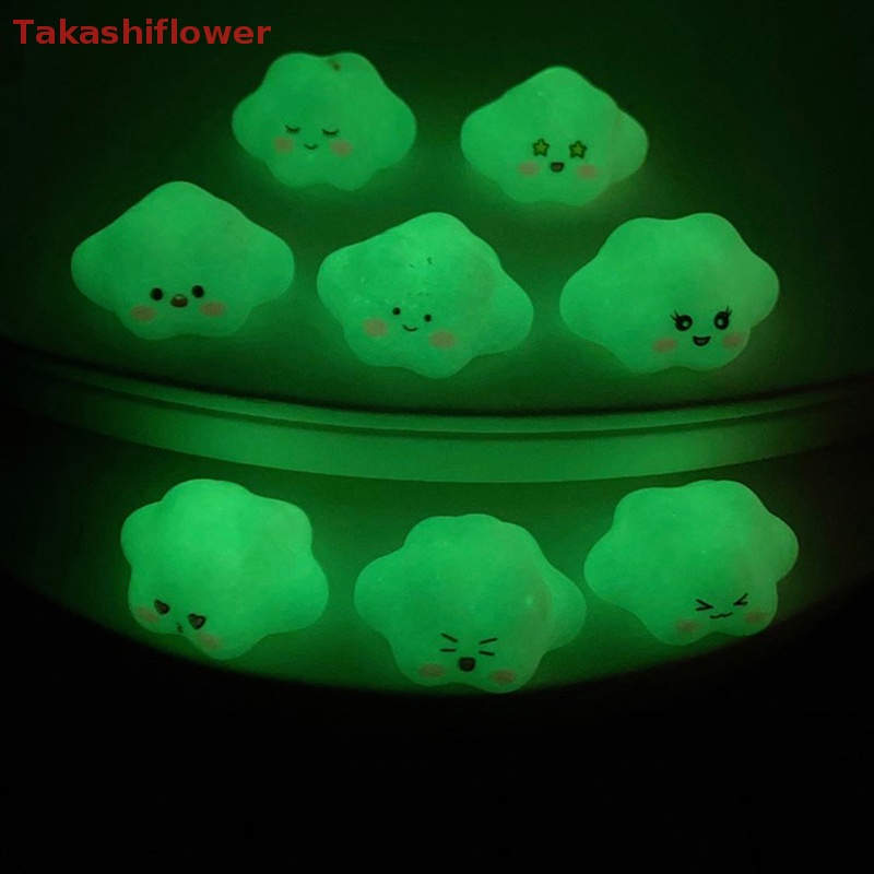 (Takashiflower) Bộ 3 Móc Khóa Trang Trí Điện Thoại Hình Đám Mây Makaron Bằng Nhựa Resin diy