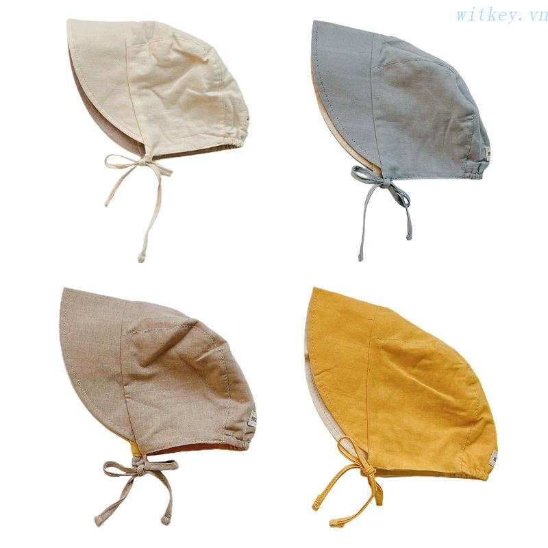 Mũ Cotton Mềm Mại Chống Tia UV Thời Trang Mùa Hè Bảo Vệ Cho Bé