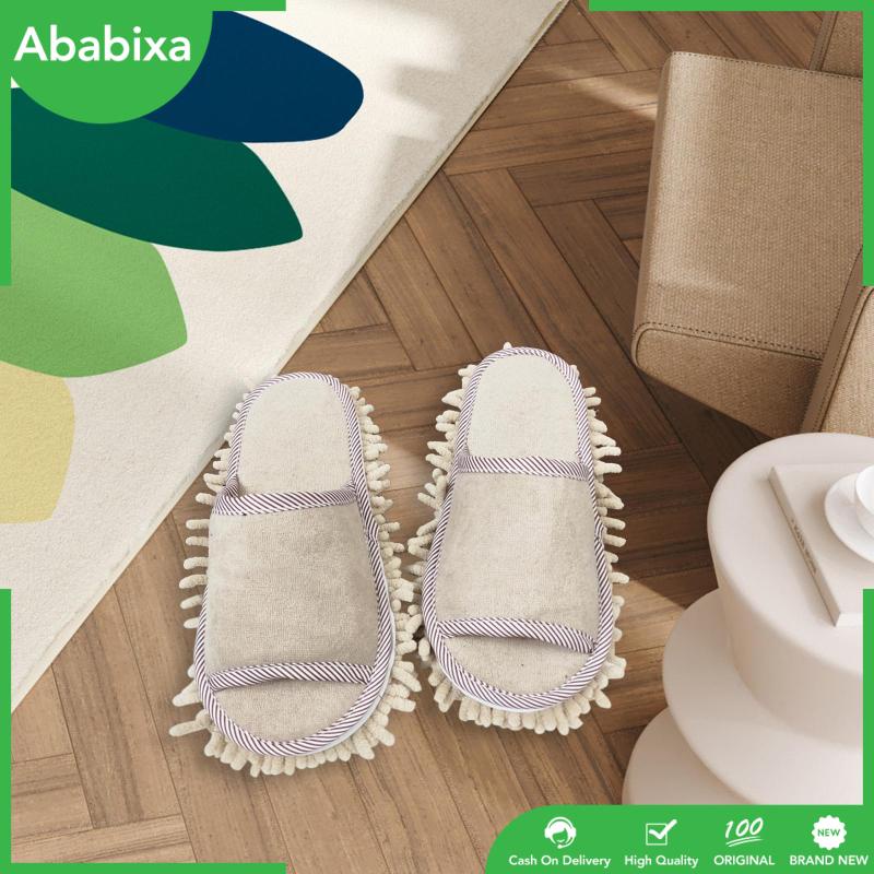 [Ababixa] Dép Lau Nhà / Tắm / Phòng Ngủ Thoải Mái Không Gây Tiếng Ồn Thiết Thực Cho Nam Và Nữ