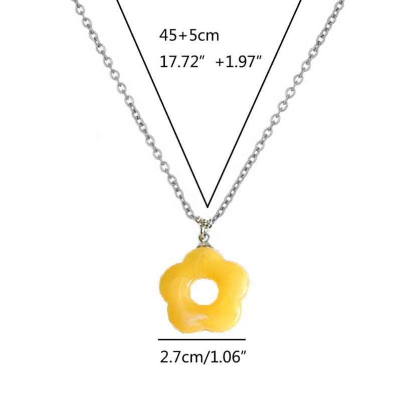 Vòng Cổ Choker Y2K Mặt Acrylic Hình Hoa Đơn Giản Ngọt Ngào Thời Trang