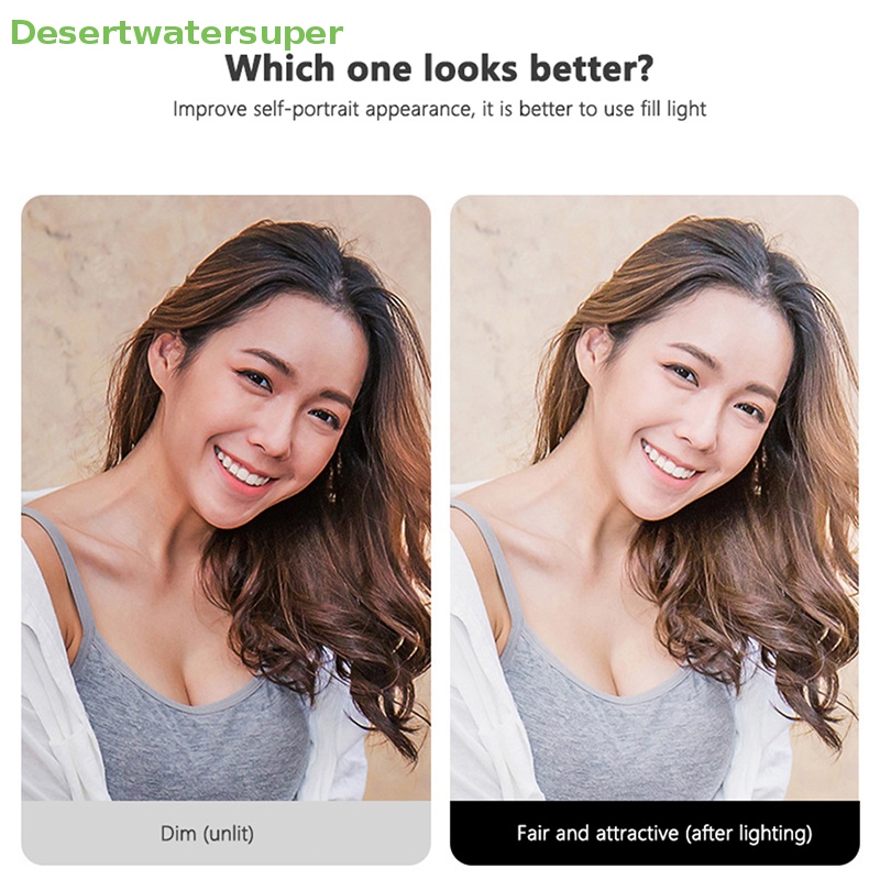 Đèn LED Hỗ Trợ Chụp Ảnh Selfie Cho Điện Thoại Di Động