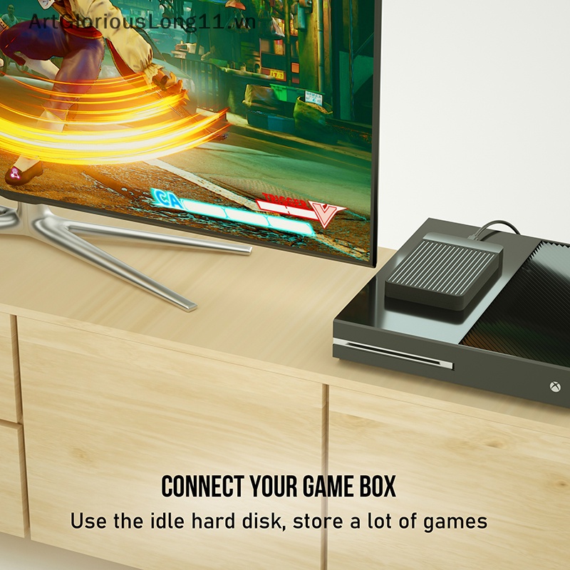 1 Hộp Đĩa Cứng ArtGloriousLong 2.5-inch USB3.0 type c Hỗ Trợ 6TB UASP 6Gbps.