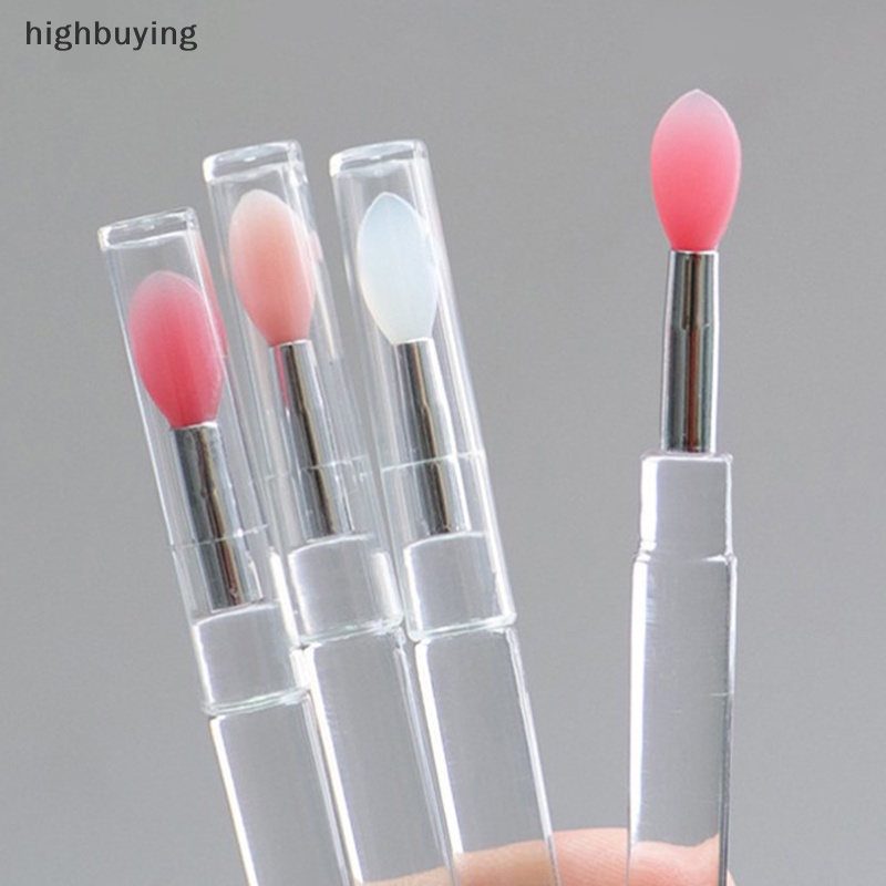 1 Cọ Silicone Thoa Son Dưỡng Môi Kèm Nắp Đậy Chống Bụi Tiện Dụng