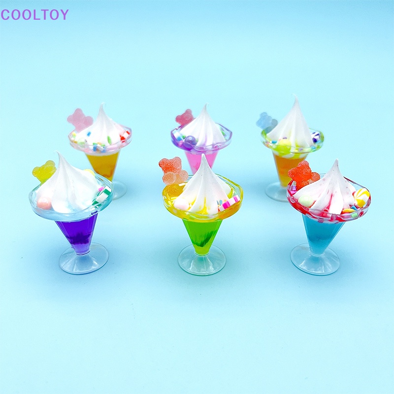 Cooltoy 1 Đồ trang trí Ly Kem / Gấu / Kèn Trumpet Trang Trí Tiểu Cảnh / Nhà Búp Bê