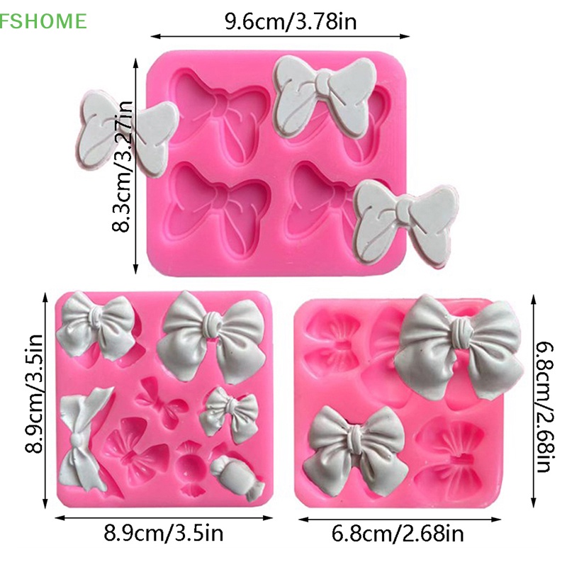 Khuôn Silicone Làm Bánh Hình Nơ Xinh Xắn Mới