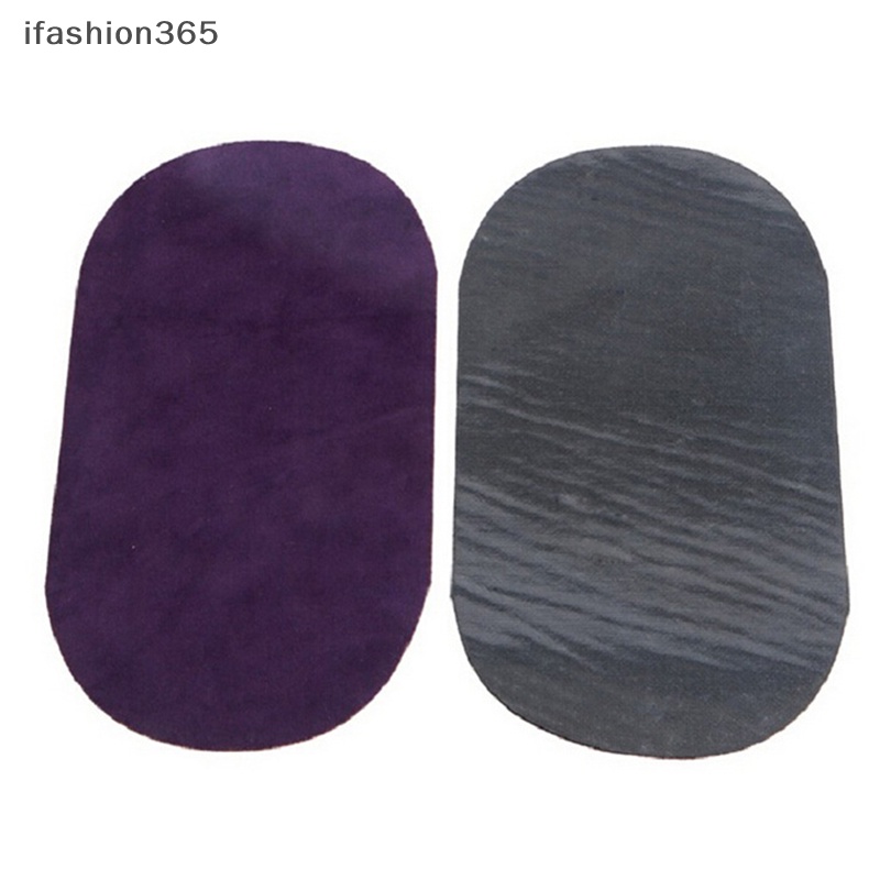 Set 2 Miếng Da Lộn Hình Oval Ủi Đầu Gối DIY Thời Trang ifashion365