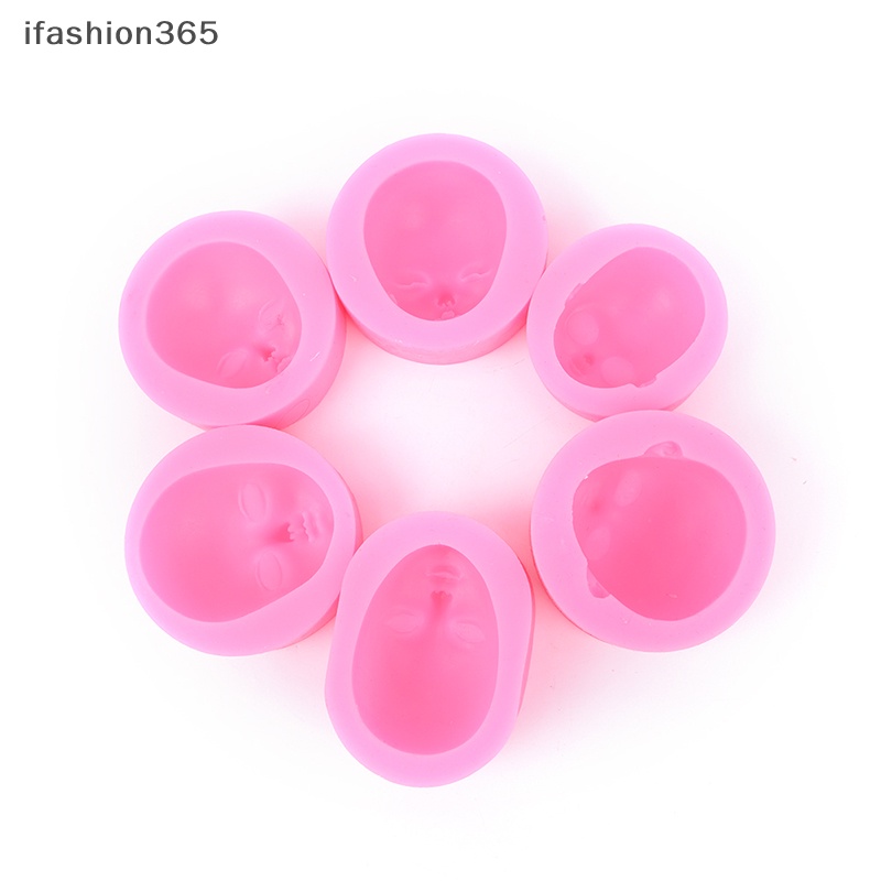 1 Khuôn Silicon Làm Xà Phòng / Sô Cô La Handmade Hình Mặt Em Bé Thời Trang ifashion365