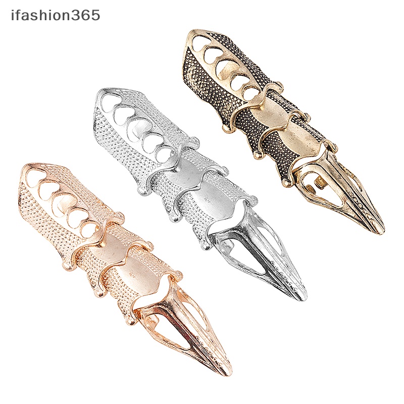 Nhẫn Đeo Tay Dáng Dài Phong Cách Punk Goth ifashion365 Thời Trang Cho Nam Và Nữ