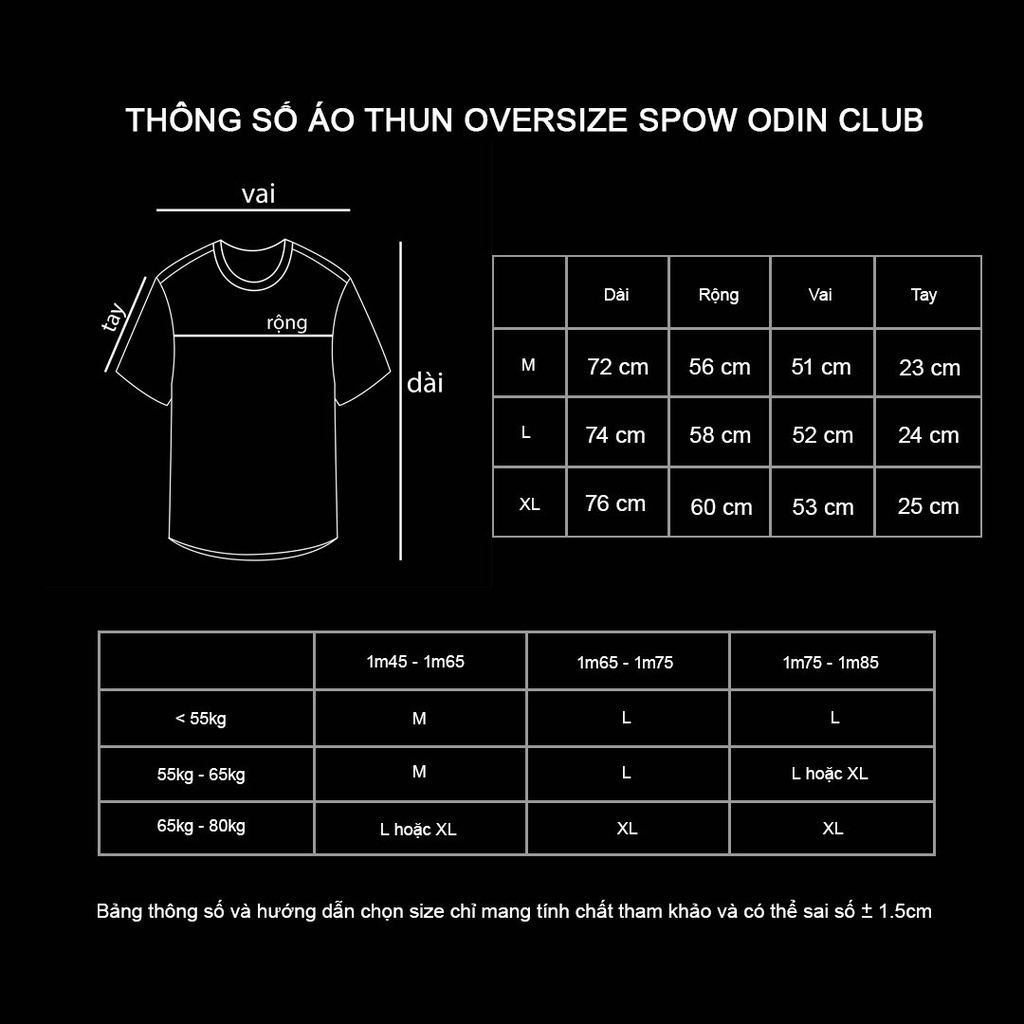 Áo Thun Oversize Spow ODIN CLUB, Áo phông BlokeCore chất liệu 100% cotton, Local Brand ODIN CLUB-  JKLB2023