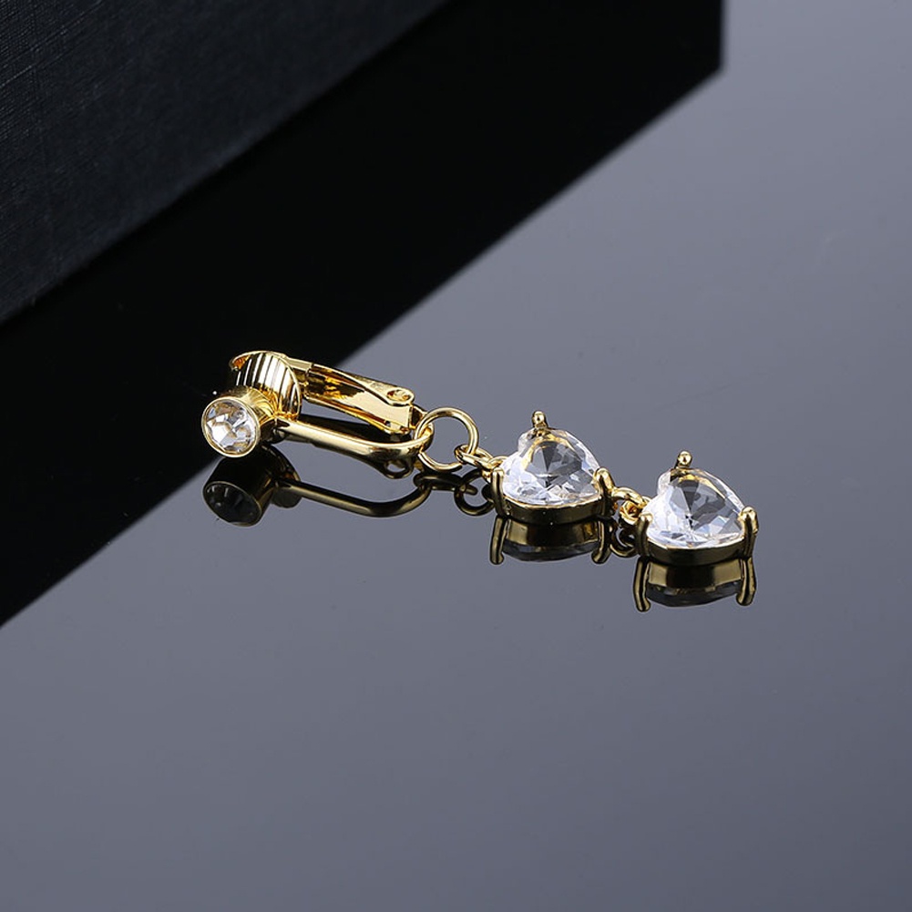 Khuyên RốN HìNh Tim ĐíNh Đá ThờI Trang