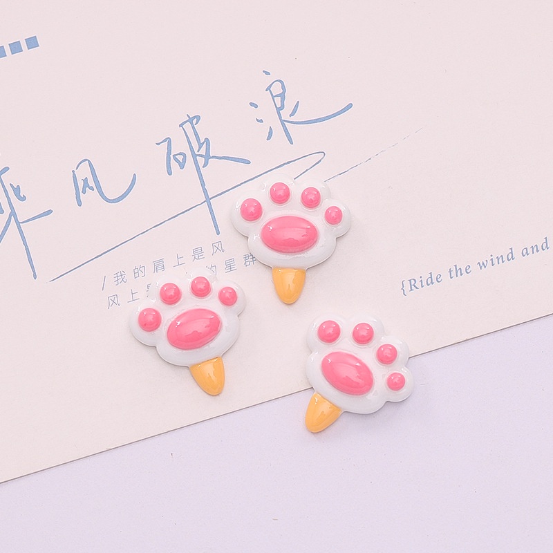Set 10 Kẹp Tóc Nhựa Hình Chân Mèo Dễ Thương Cho Nữ