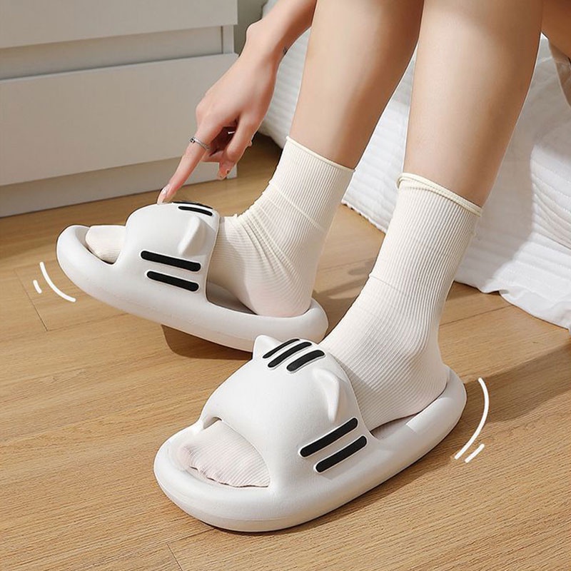 Dép Đi Trong Nhà Chống Trượt Hình Tai Mèo