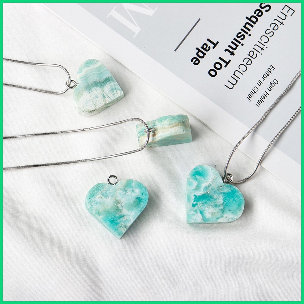 Dây Chuyền Mặt Đá Hematite Hình Trái Tim Thời Trang Cho Nữ