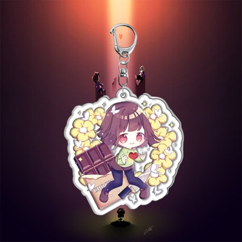 Móc Khóa Họa Tiết Hoạt Hình Undertale Sans Flowey Papyrus Asriel