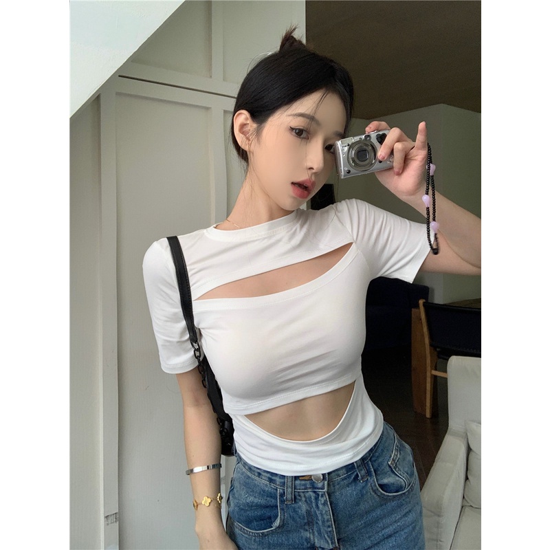 Áo Thun Tay Ngắn Cổ Tròn Thiết Kế Mới Thời Trang Mùa Hè Dành Cho Nữ