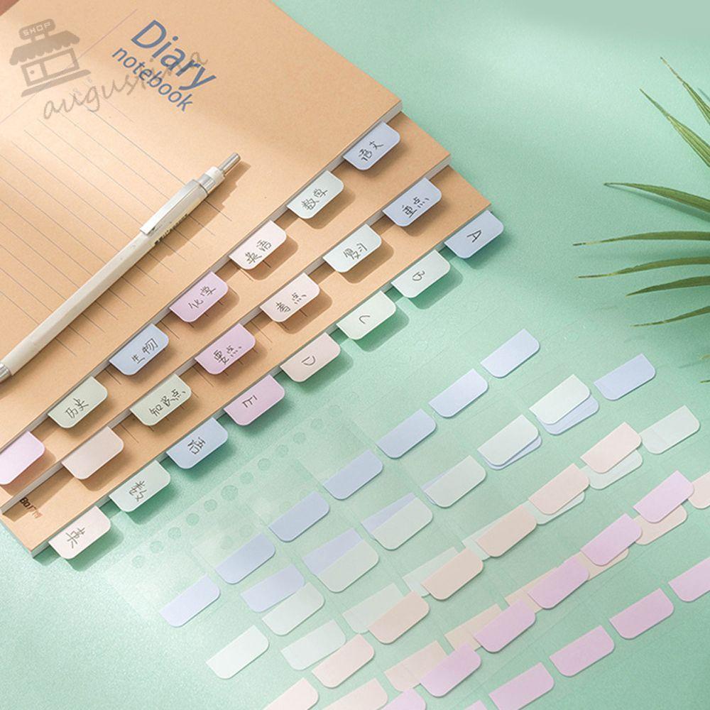 Miếng Dán Chỉ Số AUGUSTINA Nhiều Màu Sắc|Nhãn Dán Dùng Trang Trí Sổ Tay DIY Chống Nước