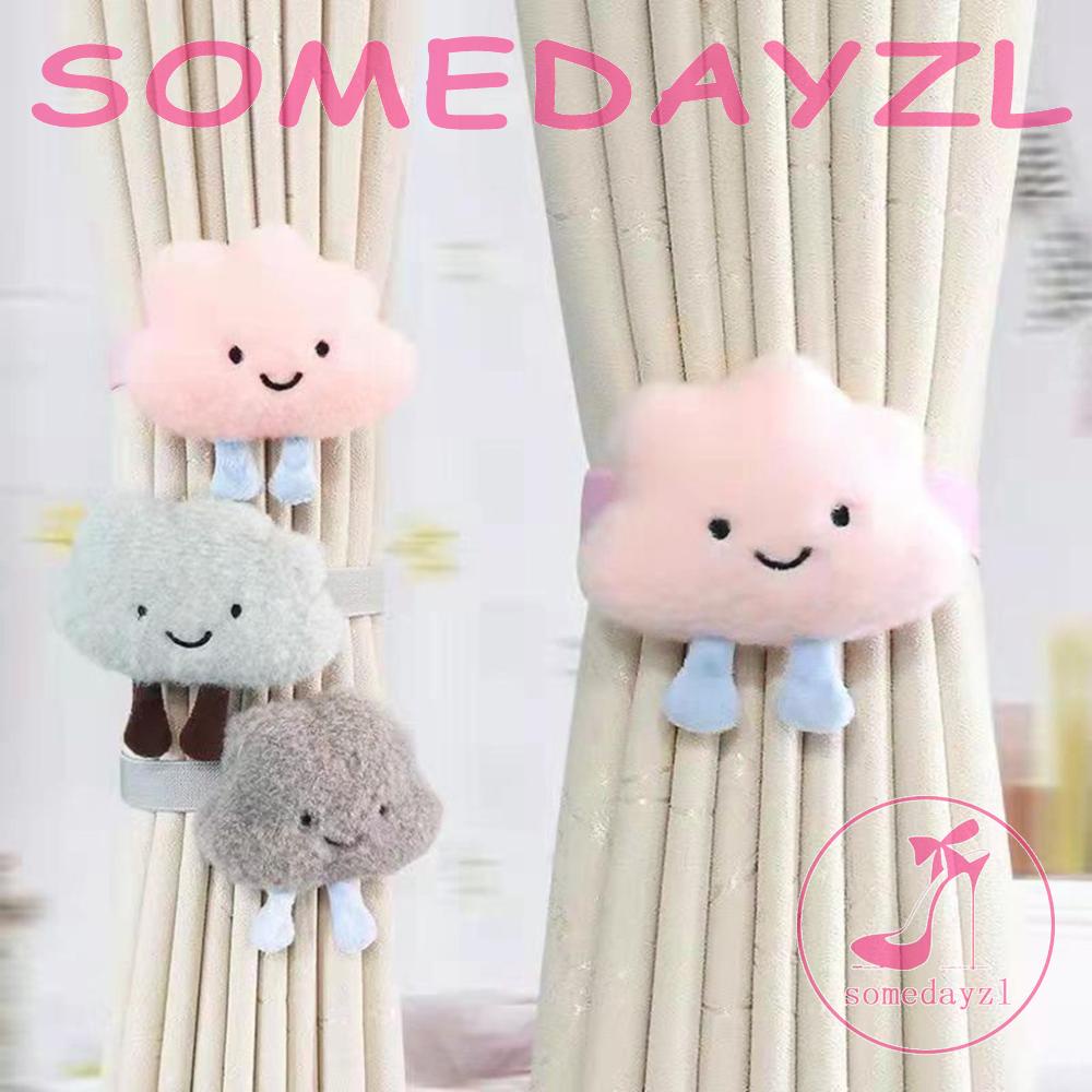 Bộ 2 Dây Cột Rèm Cửa Kèm Giá Đỡ Hình Sao Biển Dễ Thương Cho Bé