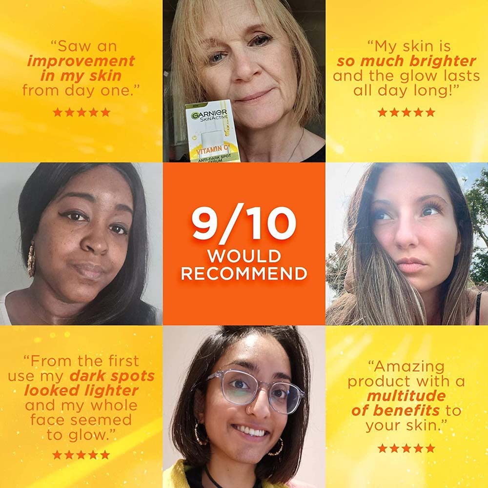 Serum Garnier Chứa Vitamin C Giúp Xóa Đốm Nâu Và Làm Sáng Da Hiệu Quả