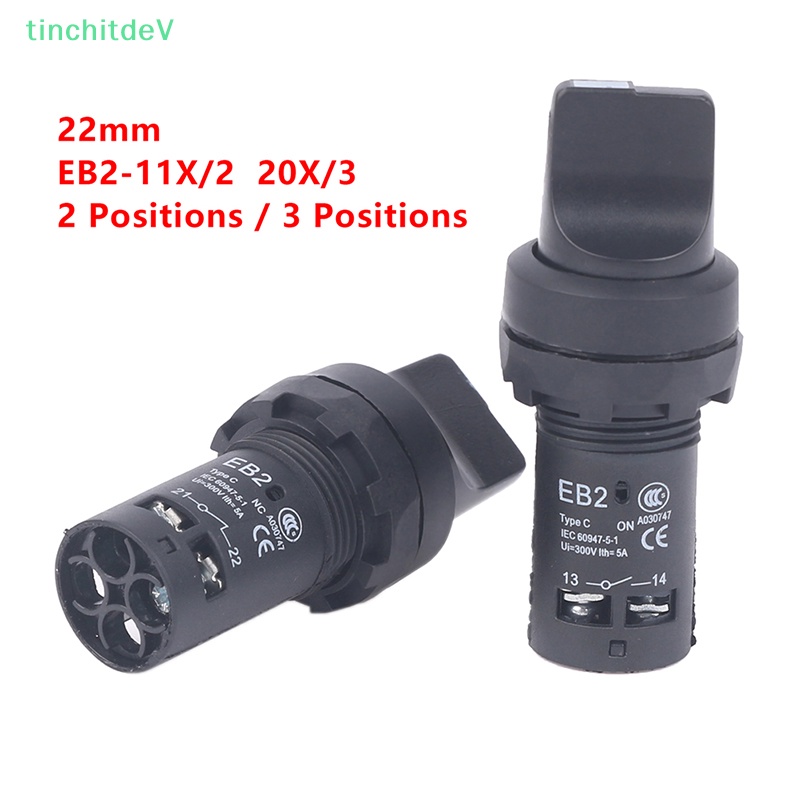 Công Tắc Nguồn 3 Chế Độ Tự Khóa EB2-11X2 20X3 2 Vị Trí 22MM 1NO / 1 Nc 2NO DPST 5A 300V