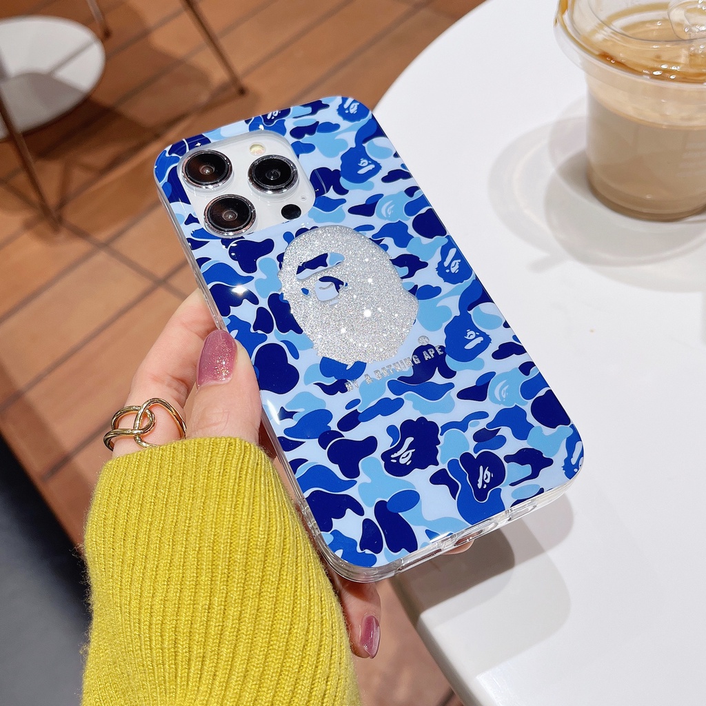 Ốp Điện Thoại TPU Dẻo Trong Suốt Họa Tiết Rằn Ri Thời Trang Chống Rơi Cho iPhone 12 13 14 Pro Max Imd