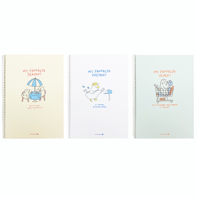 Sổ Lò Xo Kẻ Ngang - Morning Glory 10230-88602 - My Favourite Season