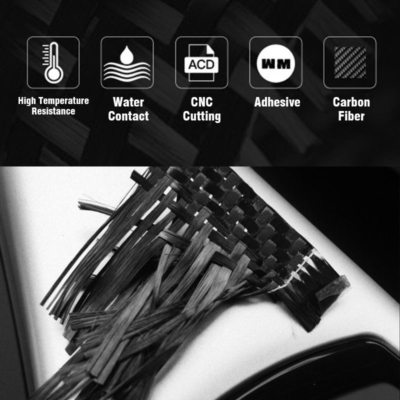 Miếng Dán Viền Đèn Pha Bằng Sợi Carbon Cho Xe Hơi BMW 5 Series F10 2010 2013