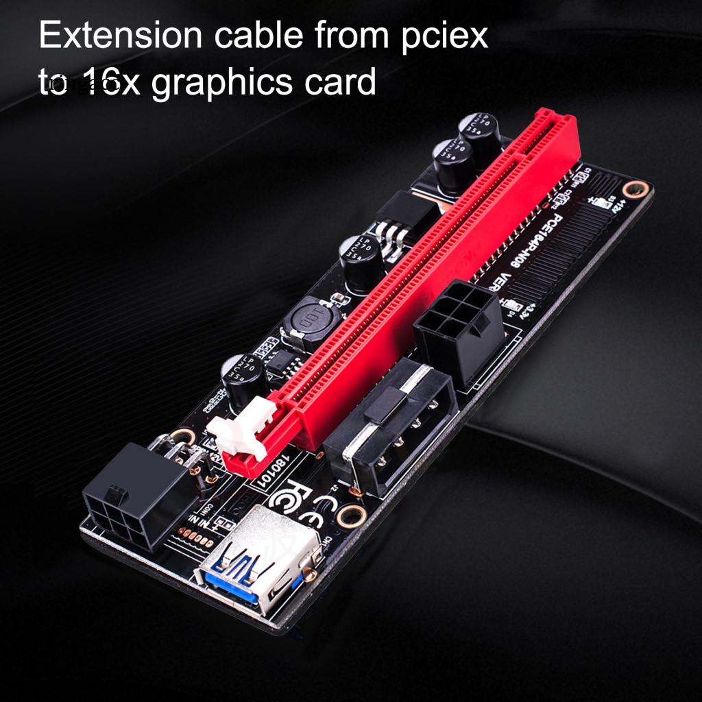 Card Mở Rộng PCI-E 1X Sang 16X GPU RGA VER009S Cổng USB 3.0