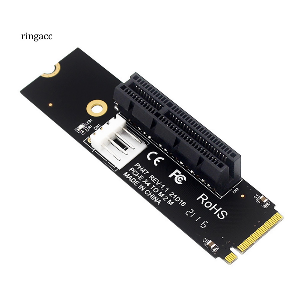 Card Mở Rộng RGA Tốc Độ Cao M.2 SSD NGFF Sang PCI-E X4 Kèm Dây Cáp Cho Máy Tính