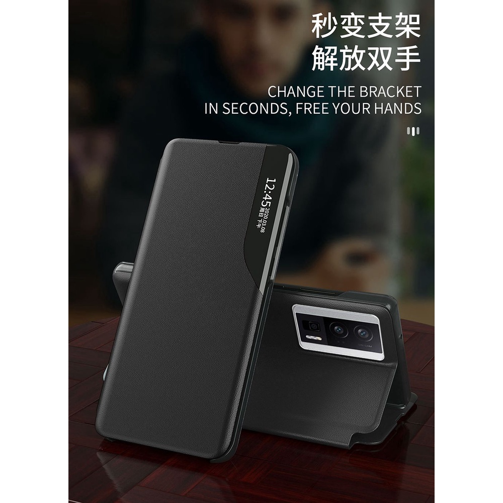 Ốp Lưng Điện Thoại Dạng Ví Da Lật Dành Cho Redmi K60 Pro 5G RedmiK60