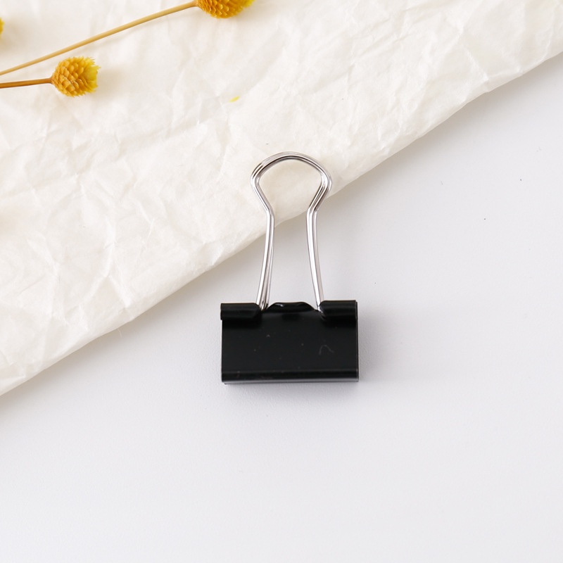 Kẹp Giấy Tài Liệu Đuôi Dài Màu Đen Đa Năng