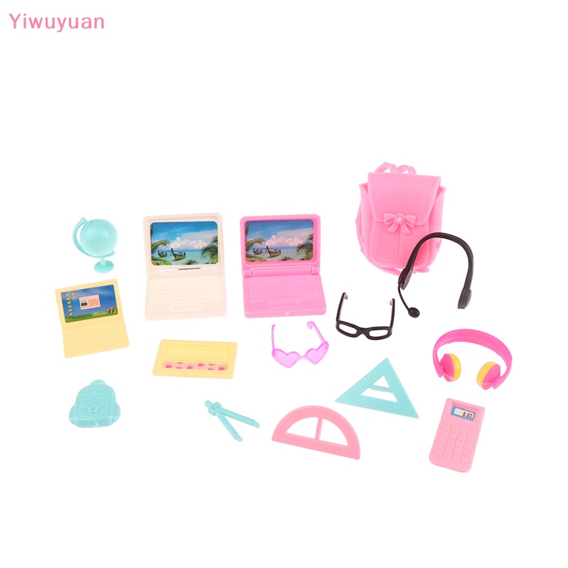 Bộ 14 Mô Hình Đồ Nội Thất Mini Tỉ Lệ 1: 12 Trang Trí Nhà Búp Bê Mới