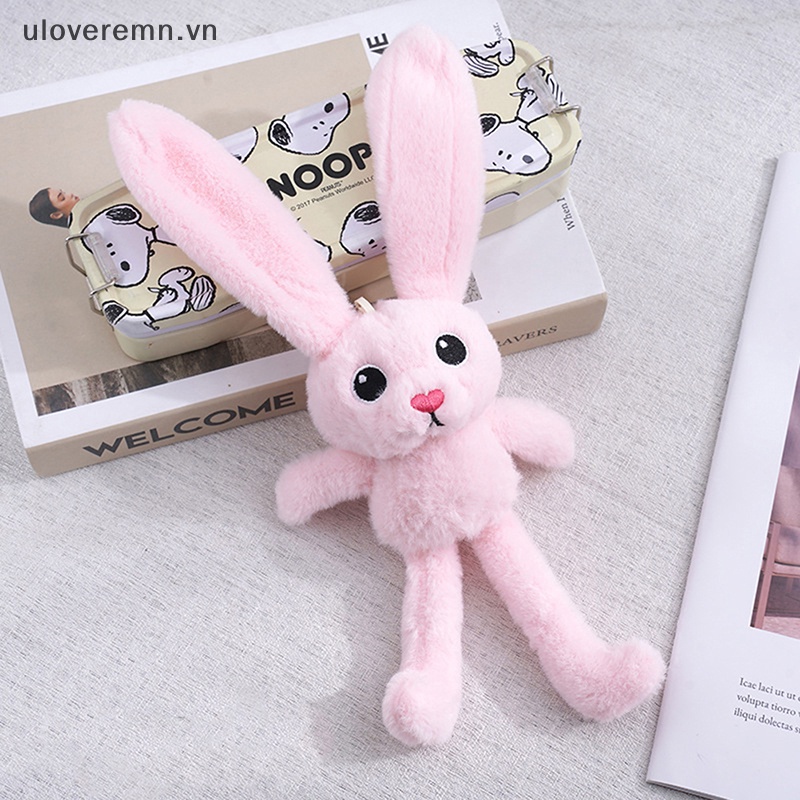 1 Móc Khóa Thỏ Nhồi Bông Đáng Yêu
