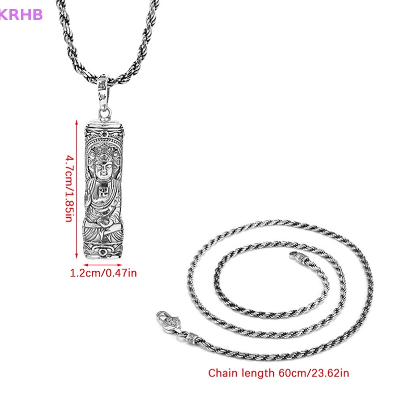 Vòng cổ Mặt Hình Trụ Hình Phật Độc Đáo Mới