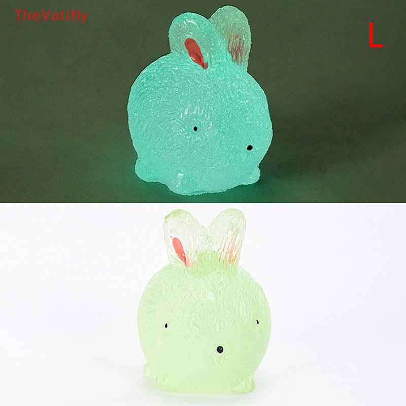 1 Mô Hình Thỏ Dạ Quang Dễ Thương Dùng Trang Trí Tiểu Cảnh