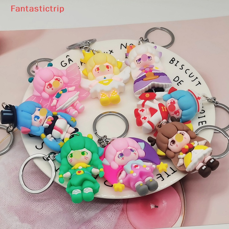 [Fantastictrip] Móc Khóa Búp Bê Yêu Tinh Bằng PVC Dễ Thương Trang Trí Túi Xách Mới