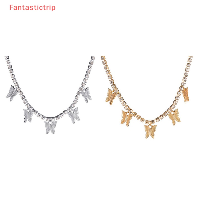 Vòng Cổ Choker Hình Bướm Đính Đá Phong Cách Retro Thời Trang Cho Nữ Mới