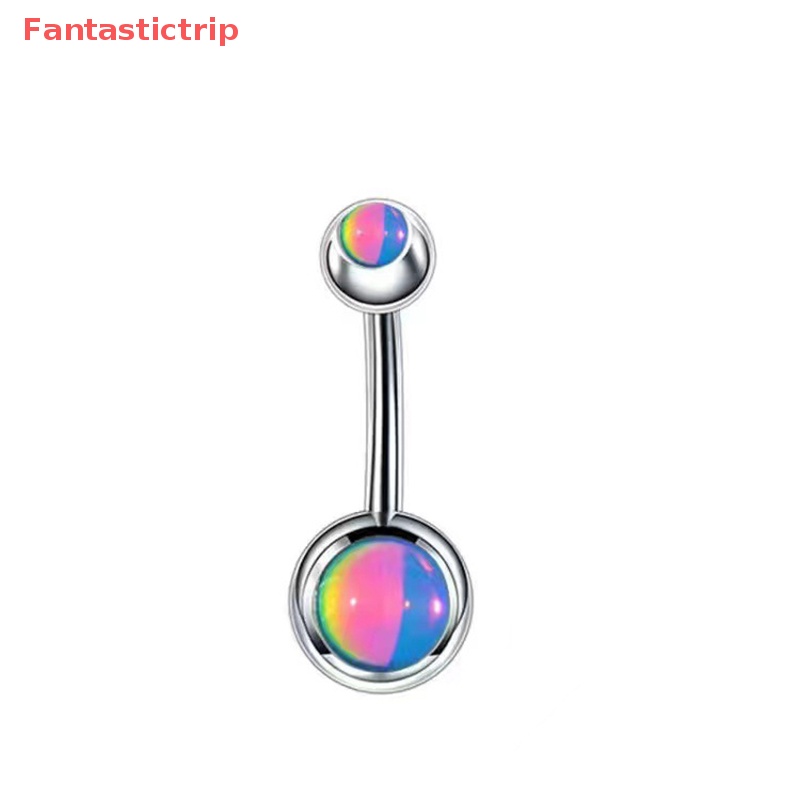 Khuyên Rốn Bằng Thép Không Gỉ Đính Đá Lấp Lánh Thời Trang Mới